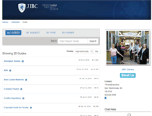 Tablet Screenshot of libguides.jibc.ca