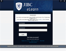 Tablet Screenshot of elearn.jibc.ca